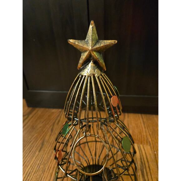 True Spruce Christmas Tree Wine Cork Holder New Bronze - Picture 5 of 9